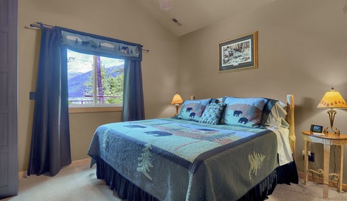 Luxury Cabin, 1 King Bed, Hot Tub, Mountain View