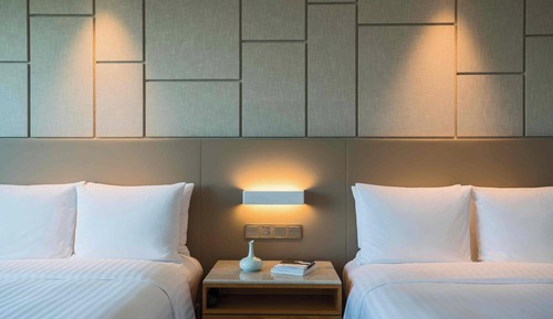 Club Room, 2 Double Beds, City View