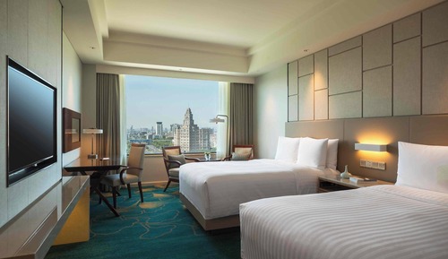 Elite Room, 2 Double Beds, City View