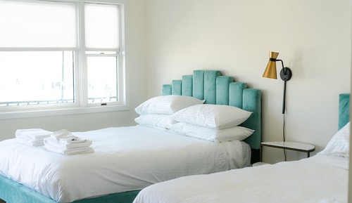 Two Queens Hotel Room