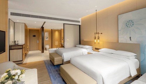 Room, 2 Double Beds, River View
