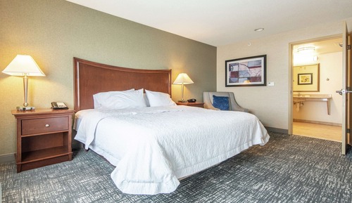 Suite, 1 King Bed with Sofa bed, Accessible, Bathtub (Mobility & Hearing)
