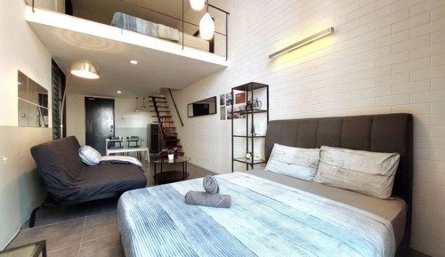 Deluxe Studio, 2 Queen Beds, Kitchen, City View