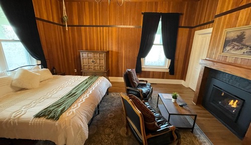 Luxury Double Room, 1 King Bed, Fireplace, Garden View