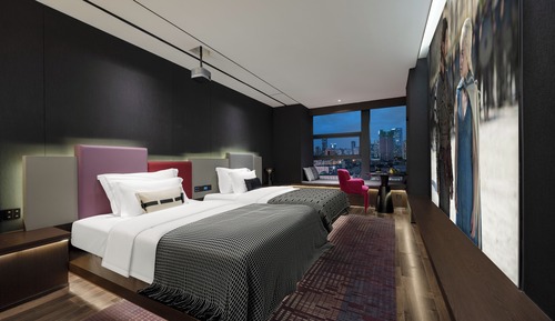 Family Double or Twin Room, City View