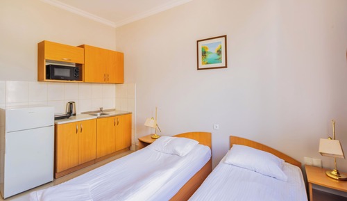 Economy Studio, 3 Twin Beds