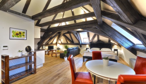 Superior Studio, 1 King Bed, Kitchenette, Courtyard Area