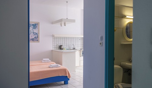 Studio, 3 Twin Beds, Sea View