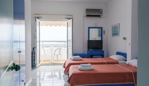 Studio, 2 Twin Beds, Sea View