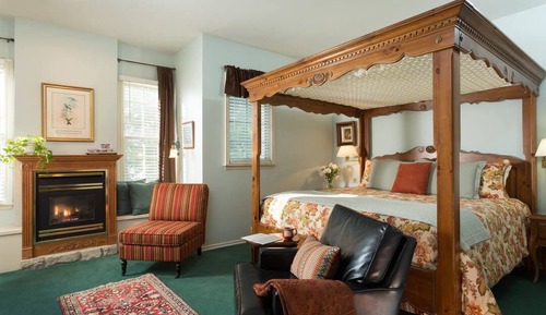 Room, 1 King Bed, Fireplace, Garden View