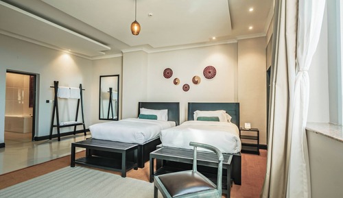 Deluxe Double or Twin Room, 2 Twin Beds, Non Smoking, City View