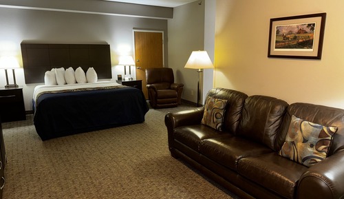 Suite Handicap King With Couch & Tub Shower