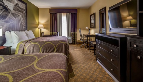 Standard Room, 2 Queen Beds, Non Smoking, Refrigerator & Microwave