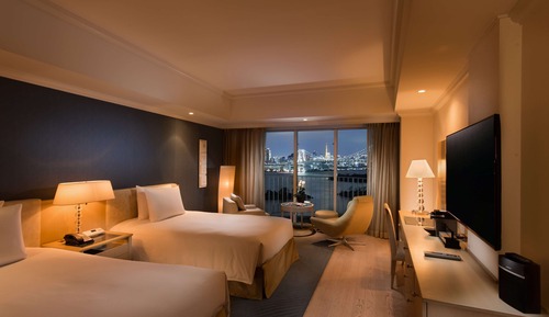 Twin Premium Executive - Non-Smoking - 40sqm - Rainbow Bridge View - Executive Lunge Access