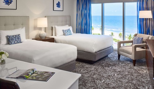 Premier Room, 2 Double Beds, Ocean View (Preferred Ocean Curve Two Doubles)