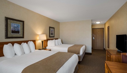 Standard Room, 2 Queen Beds, Non Smoking, Refrigerator & Microwave