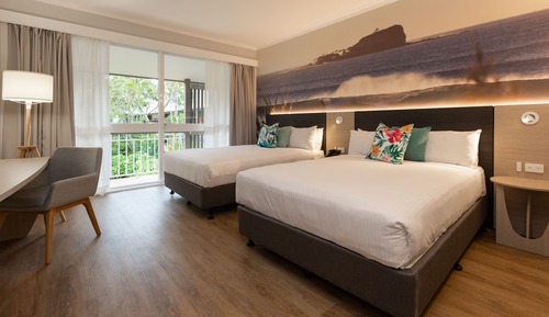 Executive Double Room, 2 Double Beds, Garden View