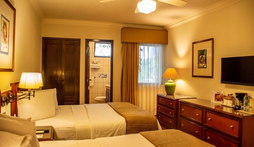 Standard Room, 2 Double Beds, Non Smoking, Bathtub
