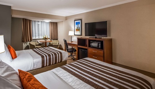 Standard Room, 2 Double Beds, Non Smoking, Refrigerator & Microwave