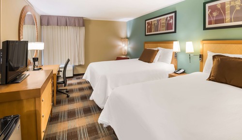 Standard Room, 2 Queen Beds, Non Smoking, Refrigerator & Microwave