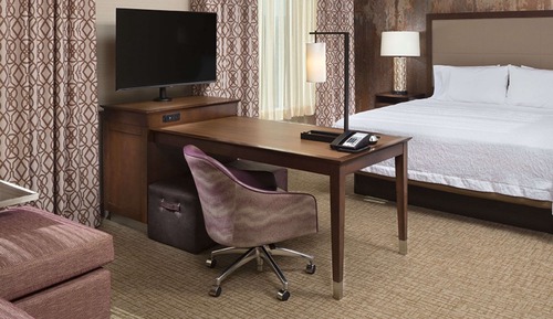 Room, 1 King Bed with Sofa bed, Refrigerator & Microwave