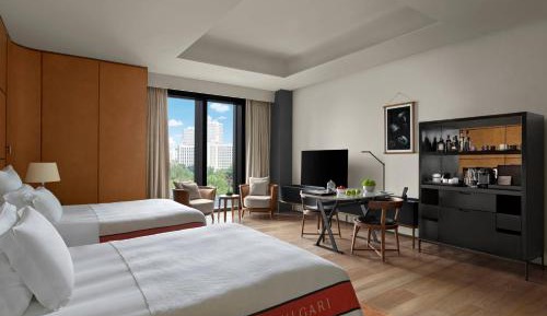  Superior Room with Two Double Beds and  City View (Free Mini-bar soft drinks & beers + 1.9 mi pick-up or drop-off service + 4.6 feet wide double beds)
