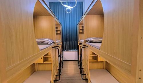Bed in 8-Bed Male Dormitory Room -Shared Bathroom