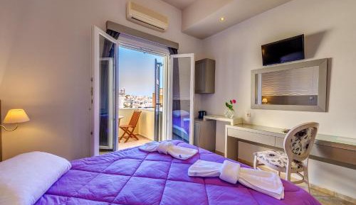 Double or Twin Room with Balcony and City View