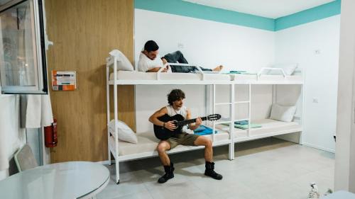 Bed in 8-Bed Male Dormitory Room