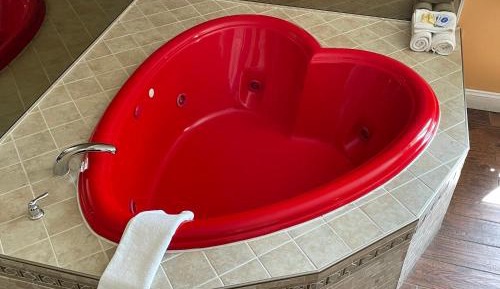 King Room with Heart Shape Jacuzzi