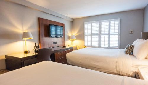 Standard Queen Room with Two Queen Beds and Roll-In Shower - Mobility Access