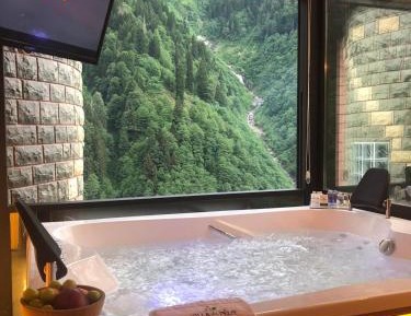 Royal Suite with Fire Place and Hot Tub - Waterfall View