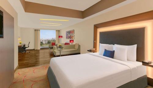 Pet Friendly Studio Suite with Living-cum-bedroom, Kitchenette and Premier Lounge access