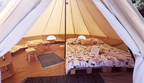 Deluxe Glamping Tent with a Patio