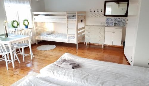 Family Room with Shared Bathroom