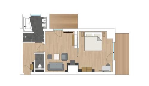 Suite with Balcony and Mountain View