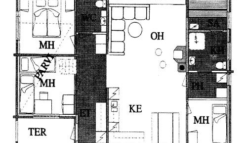 Three-Bedroom Cottage with Sauna