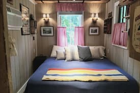 Harpers Ferry House | Retro Tiny Cabin in the Trees | Camp Hike-n-Bike