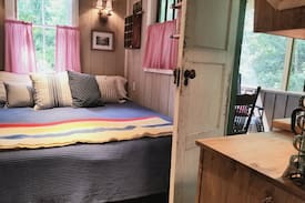 Harpers Ferry House | Retro Tiny Cabin in the Trees | Camp Hike-n-Bike