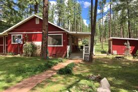 Payson Cabin | Little Red Cabin in the woods