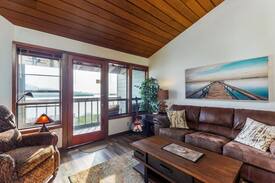 Gold Beach Apartment | Dog-friendly, riverfront, loft-style condo w/ water & bridge views - Free WiFi!