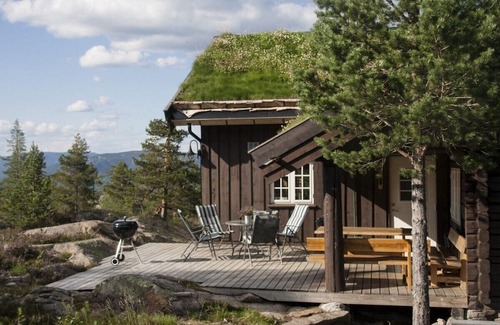 Flesberg Cabin | Moderne, lun og koselig tømmerhytte på Blefjell