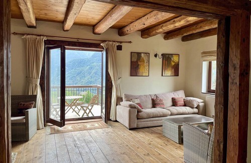 Borjana Cottage | Hisa Hancnel sleeps 2-13 with stunning views near Kobarid and the Nadiza river.