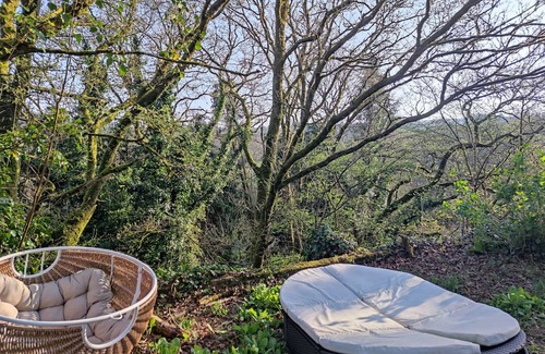 Huelgoat Cottage | Huge terrace overlooking the lake and forest of huelgoat