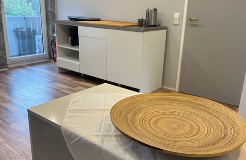 Prieros Apartment | Bright, large vacation apartment with balcony & air conditioning on Langer See in Prieros