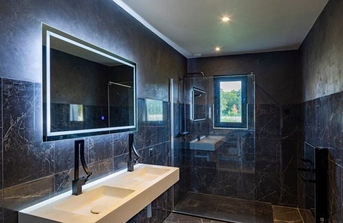 Ouchamps Villa | Villa-Private Bathroom-Designer-Countryside view