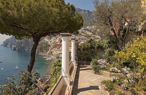 Positano City Centre House | My Rental Homes - Monsour immersed into a wide private garden terrace, sea view