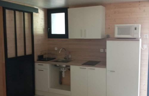 Les Sagnieres Apartment | 2 rooms with terrace and garden at the start of hiking wifi TV washing machine