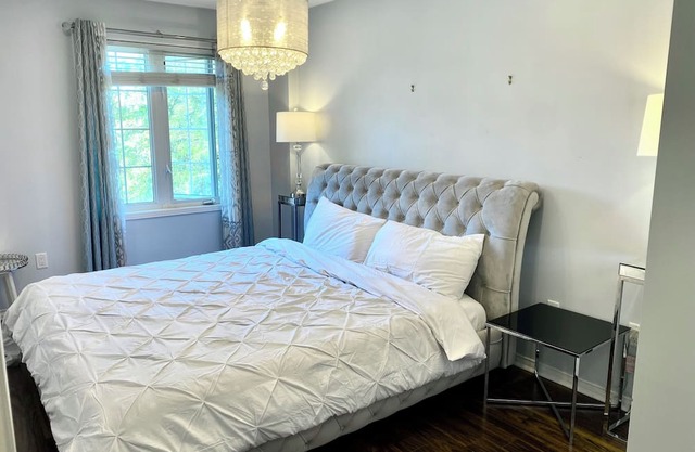 Kick back and relax in this calm, stylish space
