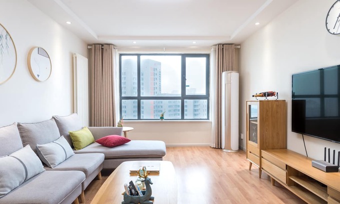 Qingdao City Center Apartment | 清暖&桃源 奥帆中心五四广场/高层海景三居/优雅精装